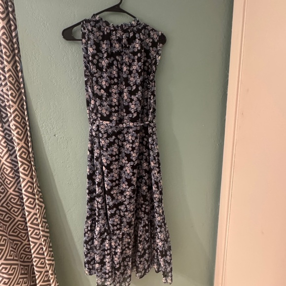 LOFT White and Blue Halter Maxi Sundress - Picture 2 of 5